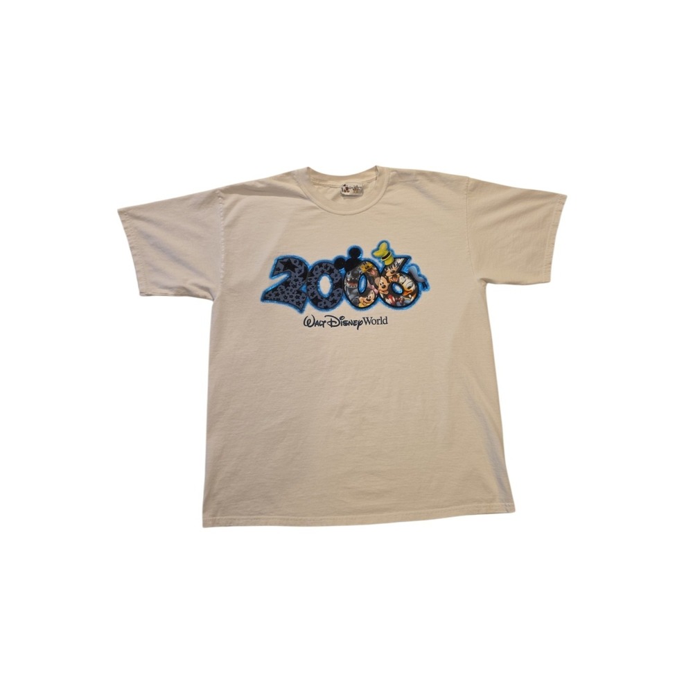Disney World 2006 Tee XL White Mickey Goofy Donald Vacation Birthday Anniversary